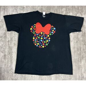 Disney Minnie Mouse‎ Shirt Womens 2XL Ring Spun Heart Port & Company